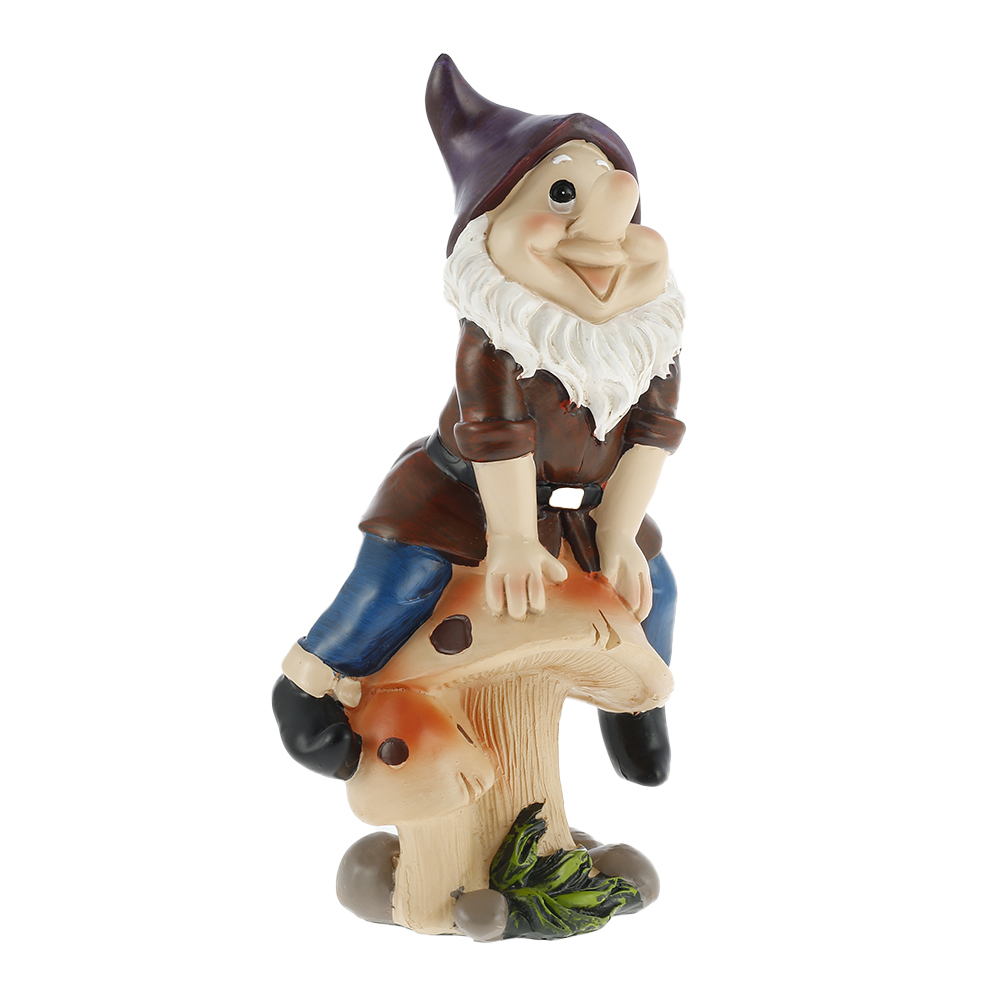 Fyeme Gnomes Garden Ornaments，Gnome Collection Outdoor Garden Lawn Ornament Patio Statues Glowing Decoration Resin