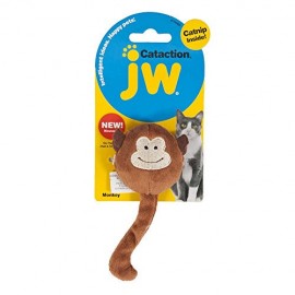 JW Pet Cataction Plush Catnip Monkey