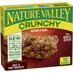 Nature Valley Granola Bars, Crunchy Oats & Dark Chocolate, 6 ct, 8.94 oz