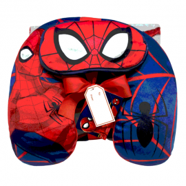 Spiderman 3 Piece Kids Travel Set w/ Eye Mask, Neck Pillow & Throw Blanket